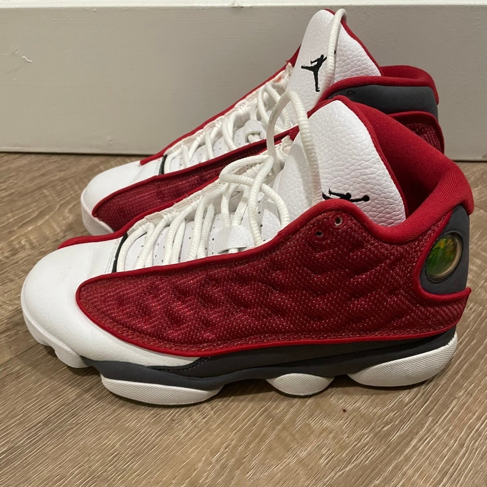 Jordan 13 Retro Mens Size 7.5 Gym Red Flint Grey White Sneakers DJ5982-600